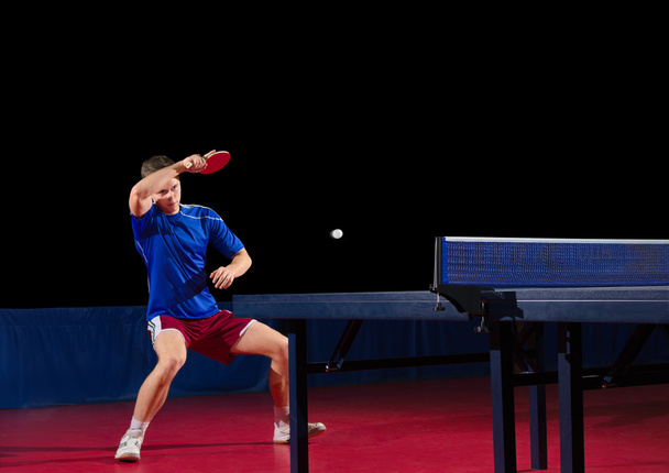 Table tennis player isolated - Zdjęcie, obraz