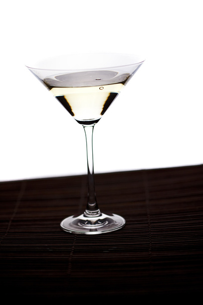 Martini glass on a white background - Фото, изображение