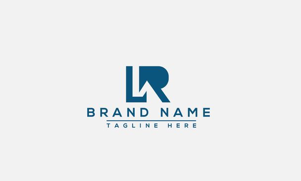 LR Logo Design Template Vector Graphic Branding Element. - Vettoriali, immagini