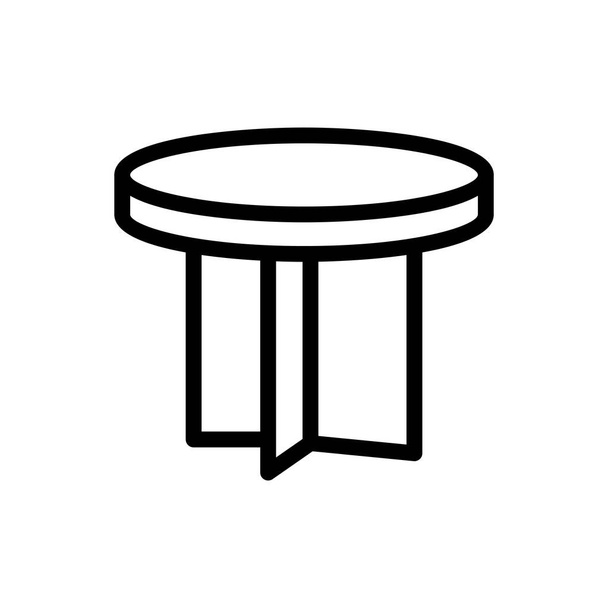 table vector illustration on a transparent background.Premium quality symbols.Thin line icon for concept and graphic design.  - Vektor, kép