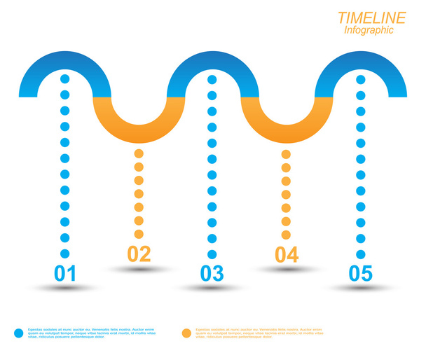 Plantilla de diseño infográfico de línea de tiempo
. - Vector, Imagen