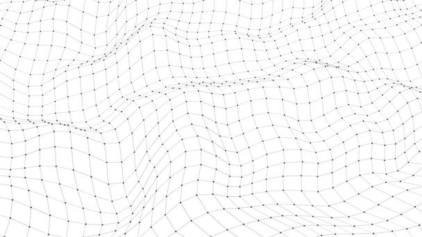 Absztrakt geometriai háttér, Csatlakozás egy hálózati rendszer, Hálózati rendszer, pont és vonal koncepció - Fotó, kép