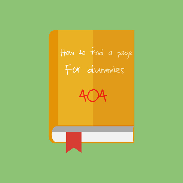 Flat book icon, vector. How to find a page in Internet.  - Vector, Image