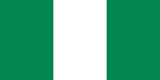 Dünyanın ulusal bayrağı, Nijerya - Vektör, Görsel