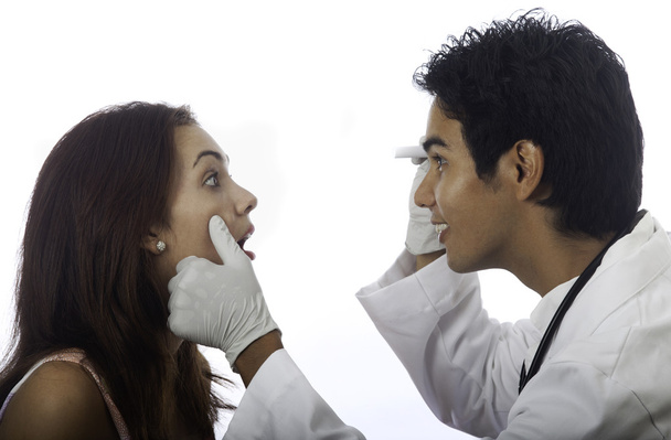 Male doctor with female patient - Photo, Image