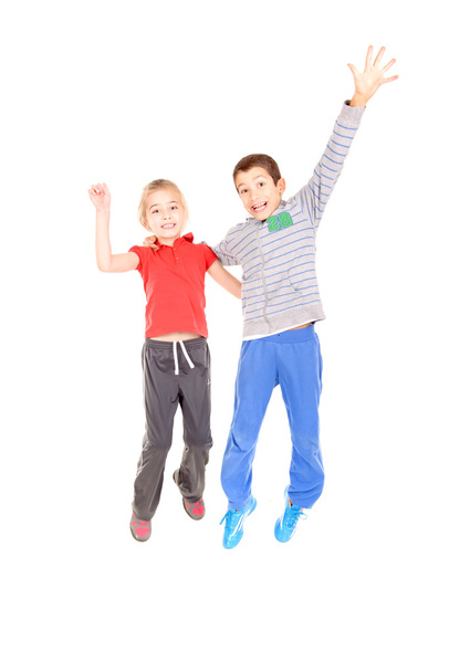 Little kids jumping - Valokuva, kuva