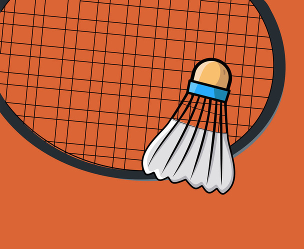 Badminton takımı spor kulübü logo şablonu taşıyıcısı. Badminton Logo Tasarım Vektörü. Badminton şampiyonası ikonu. - Vektör, Görsel