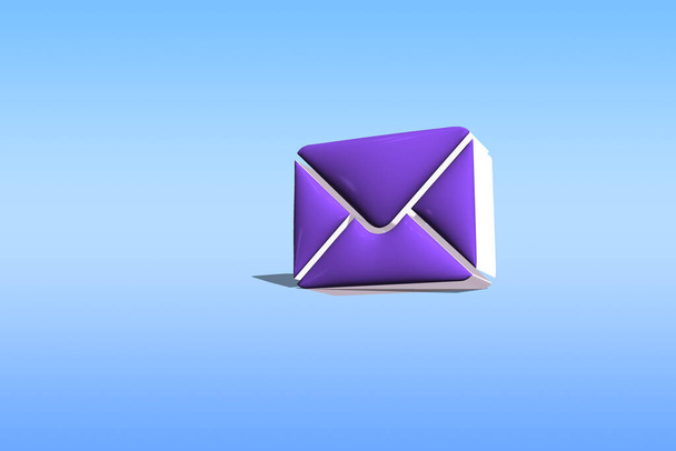 email icon. mail message symbol. 3d illustration.  - Photo, Image