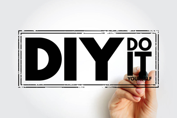 DIY - Do It Yourself acronym, business concept background - Photo, Image