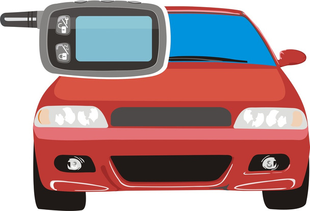 Señal de alarmas de coche
 - Vector, Imagen