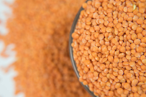 レンズ豆はタンパク質が豊富です。炭水化物、ビタミン、 Bタンパク質、ミネラルが豊富です。. - 写真・画像