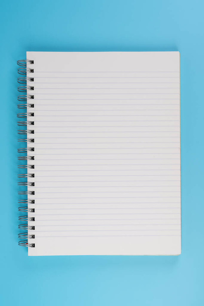 a notebook with a spiral and lined sheets - Photo, Image