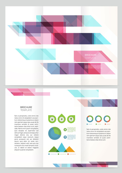 Vector brochure template ontwerp - Vector, afbeelding