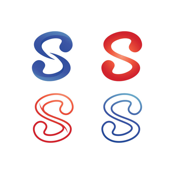 Unternehmen S Brief Logo Design Vektor - Vektor, Bild
