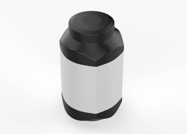 3L jar Mockup Isolated On White Background. 3d illustration - 写真・画像