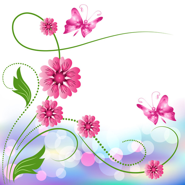Floral background - Διάνυσμα, εικόνα