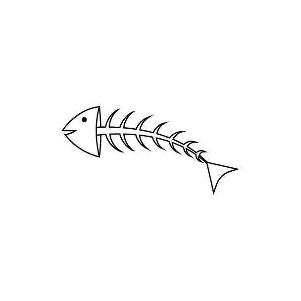 Illustration of black fishbone Free Stock Vectors