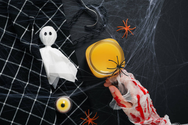 Concept of Halloween, Halloween party, top view - Photo, Image