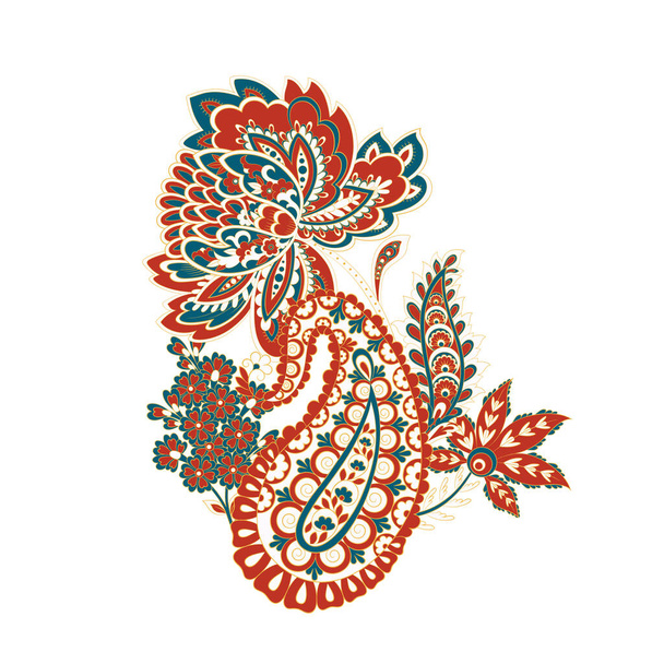 Vector Paisley patroon in indiaanse stijl - Vector, afbeelding