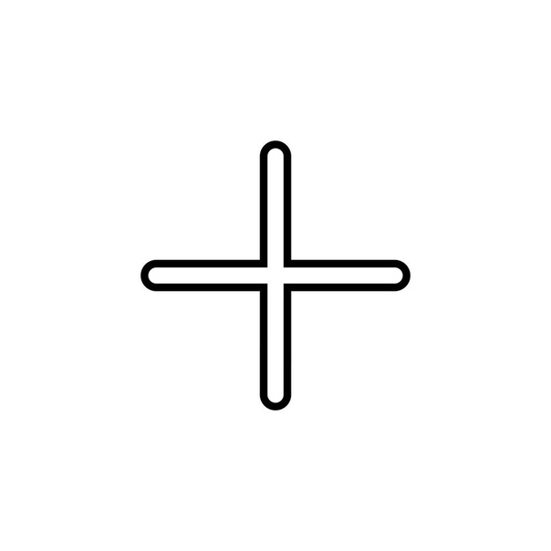 Plus Icon for web and mobile app. Add plus sign and symbol - Vektor, kép