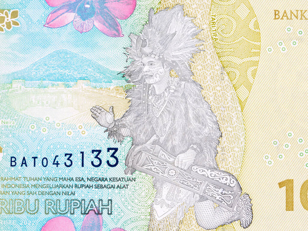 Tifa tánc indonéz pénzből - Rupiah - Fotó, kép