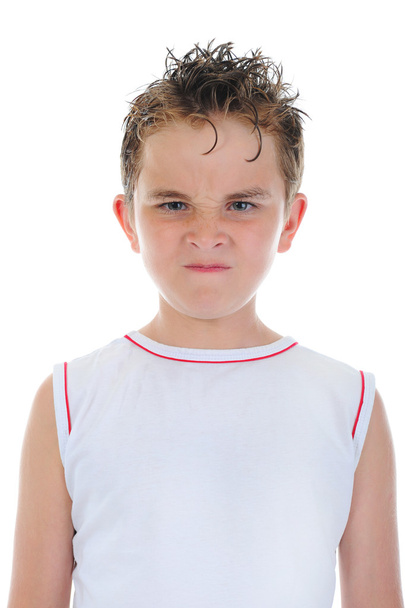 Angry little boy - Foto, afbeelding