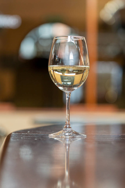 glass of white prosecco wine. High quality photo - Φωτογραφία, εικόνα