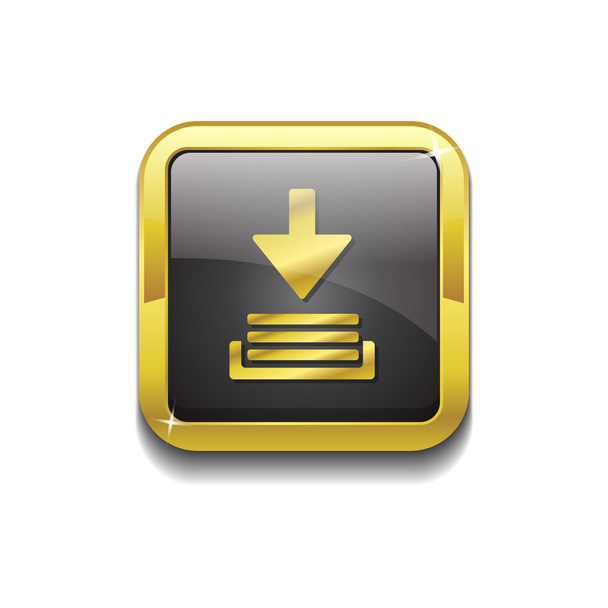 Download Square Vector Gold Web Icon Set Button - Vektor, Bild