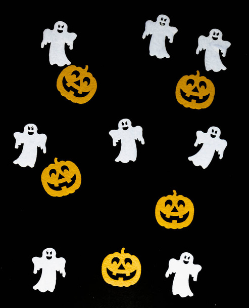 Halloween. Fondos de Halloween. negro amarillo - Foto, imagen