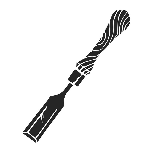 Chisel Woodworking tool vector illustration - Vector, Image