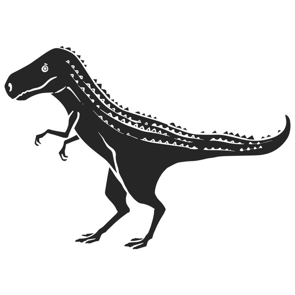 Handgezeichnete Tyrannosaurus-Dinosaurier. Vektorillustration. - Vektor, Bild