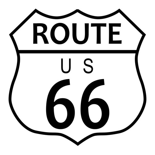 ルート 66 のカンザス - ベクター画像