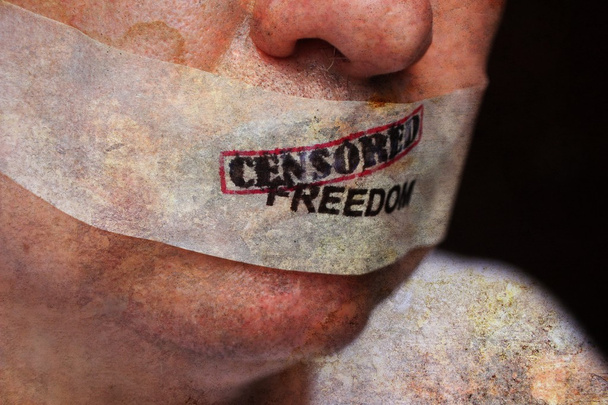 gecensureerde vrijheid - Foto, afbeelding