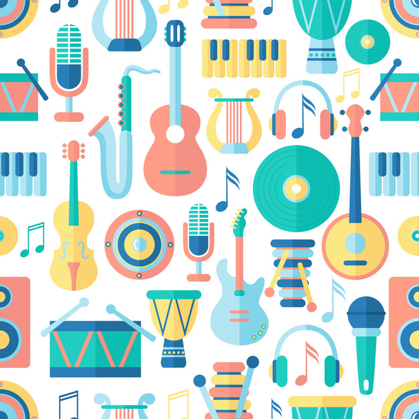 Seamless musical pattern - Vector, Image