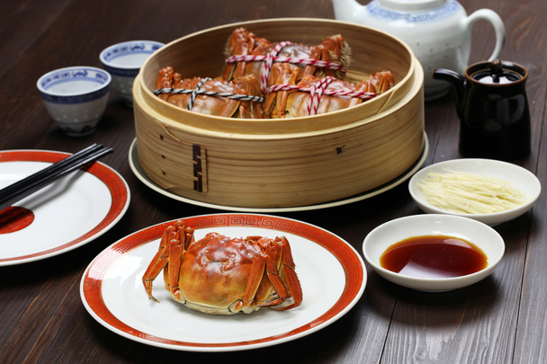 Chlupatý kraby Šanghaj, Čínská kuchyně - Fotografie, Obrázek