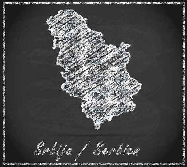 Mapa da Sérvia - Foto, Imagem