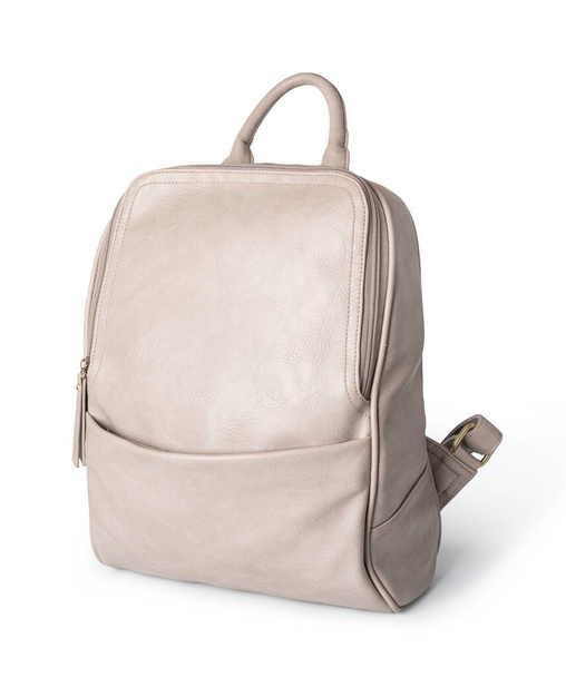 leather backpack on a white background - Photo, Image