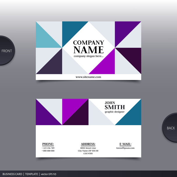 Abstract creative business card.  Vector. - Vector, Image