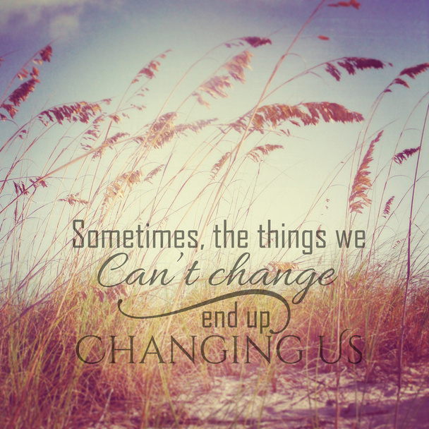Inspirational Typographic Quote - sometimes the things we cannot - Photo, Image