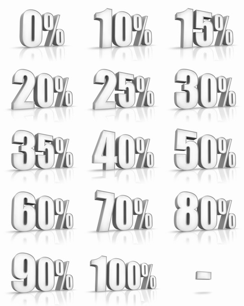 λευκό Ετικέτες τοις εκατό - Φωτογραφία, εικόνα