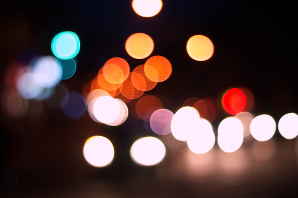 Night city abstract bokeh background - Foto, immagini