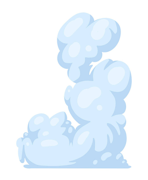 chmura natura ikona płaskie izolowane - Wektor, obraz