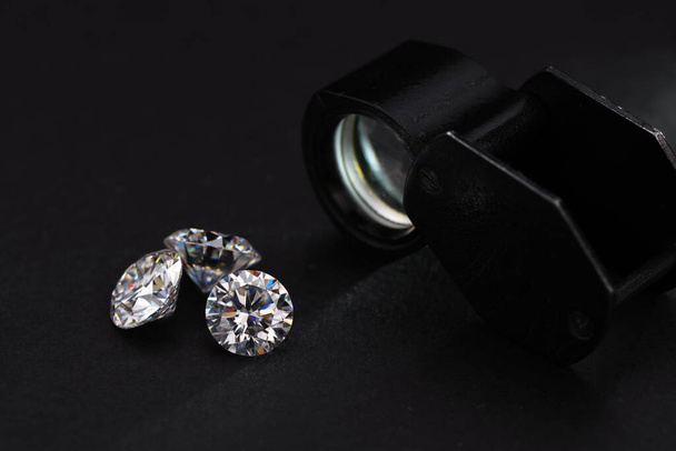 Precious Big Carats Round Cut Diamonds - Photo, Image