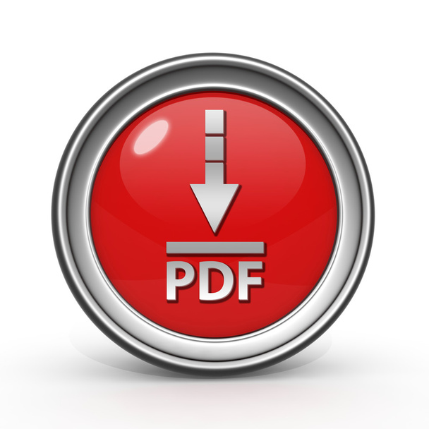 Κατεβάστε το PDF κυκλική εικόνα σε άσπρο φόντο - Φωτογραφία, εικόνα