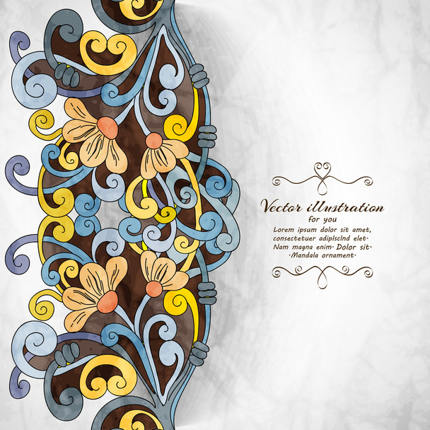 Elegant Indian ornamentation background. - Vektori, kuva