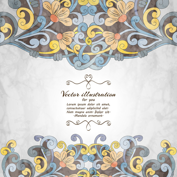 Elegant Indian ornamentation background. - Vector, Image