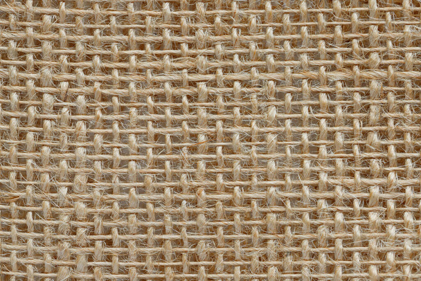 Burlap natural fabric background. Closeup texture of sackcloth - Fotó, kép