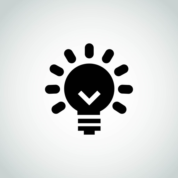 Bombilla brilla icono
 - Vector, Imagen