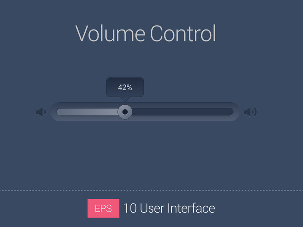 Web volume controls sliders - Wektor, obraz