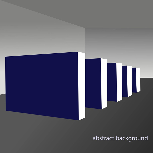 Hintergrund mit rechteckigen Zwischenwänden - Vektor, Bild
